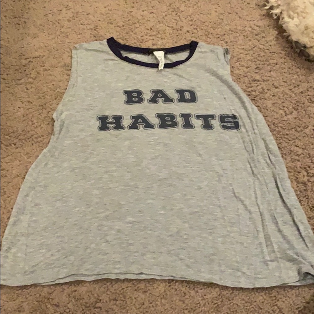 Bad habits muscle tee
